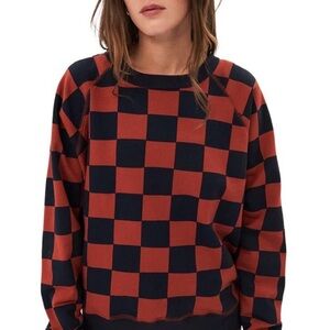 Splits59 flore french terry checkered sweatshirt